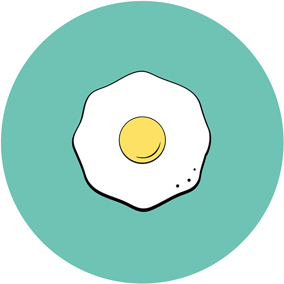 Egg Icon - Circle Clipart (1400x1082), Png Download
