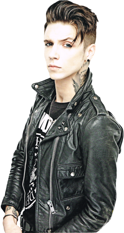 Andy Sixx Png - Black Veil Brides Andy Haircut Clipart (540x768), Png Download