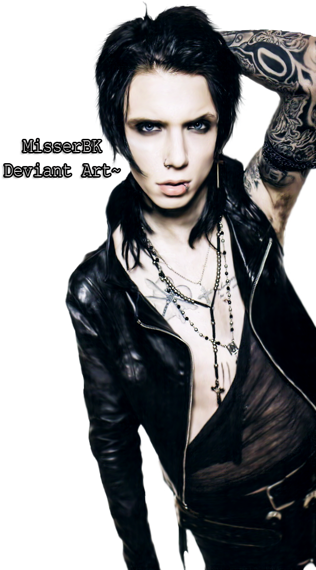Andy Sixx Png - Andy Biersack Wallpapers Color Clipart (654x1233), Png Download