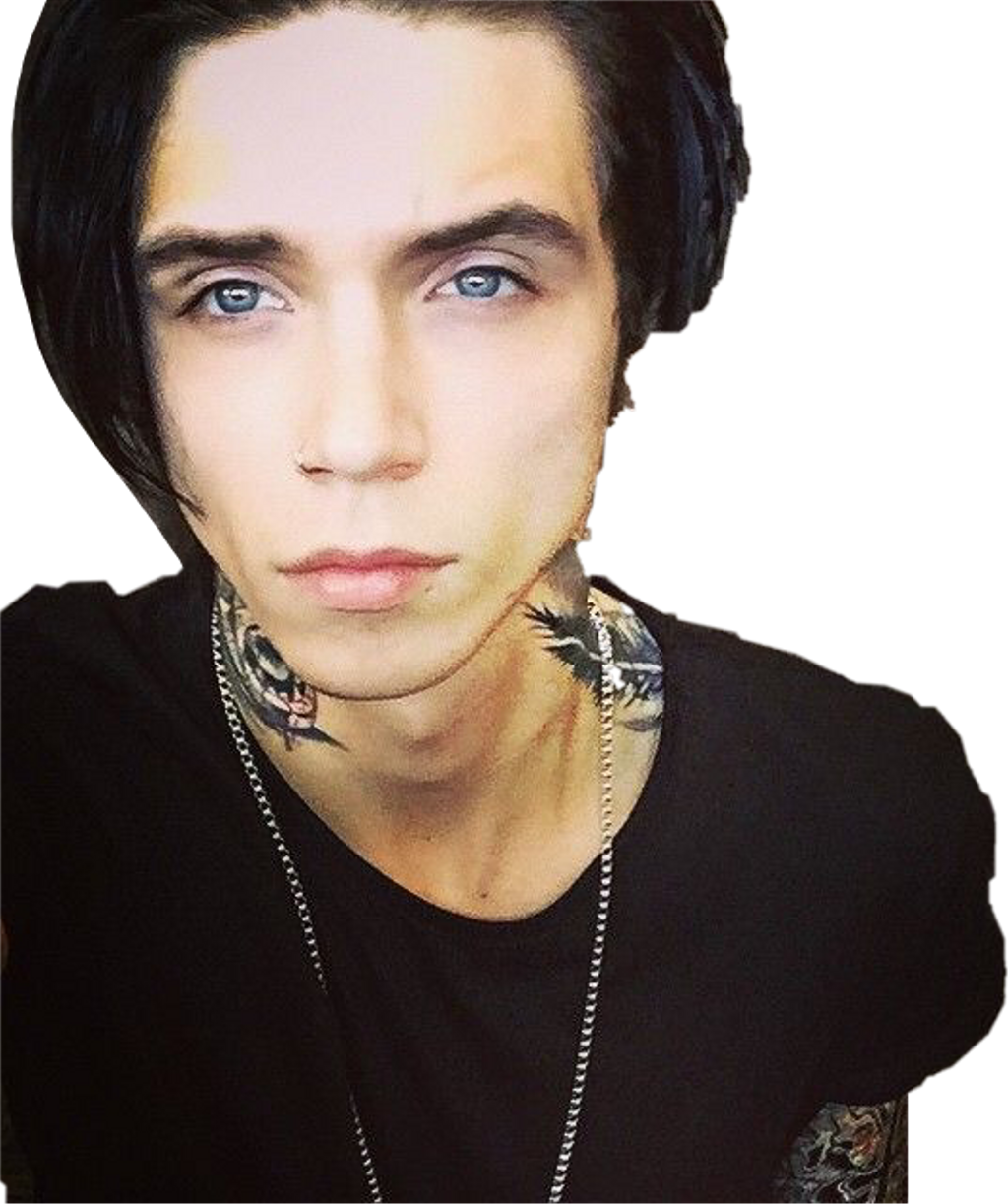 Andy Sticker - Andy Biersack Clipart (1024x1223), Png Download
