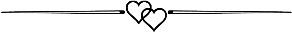 Cj Andrews' Two Hearts Divider - Heart Line Divider Png Clipart (1024x314), Png Download