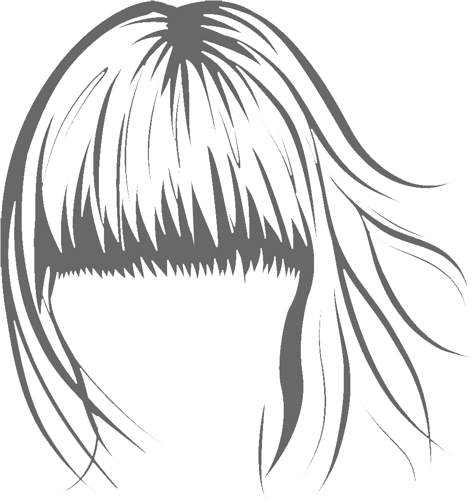 Jpg Royalty Free Download Bangs Drawing Hairstyle - Hair And Beauty Clipart (939x995), Png Download