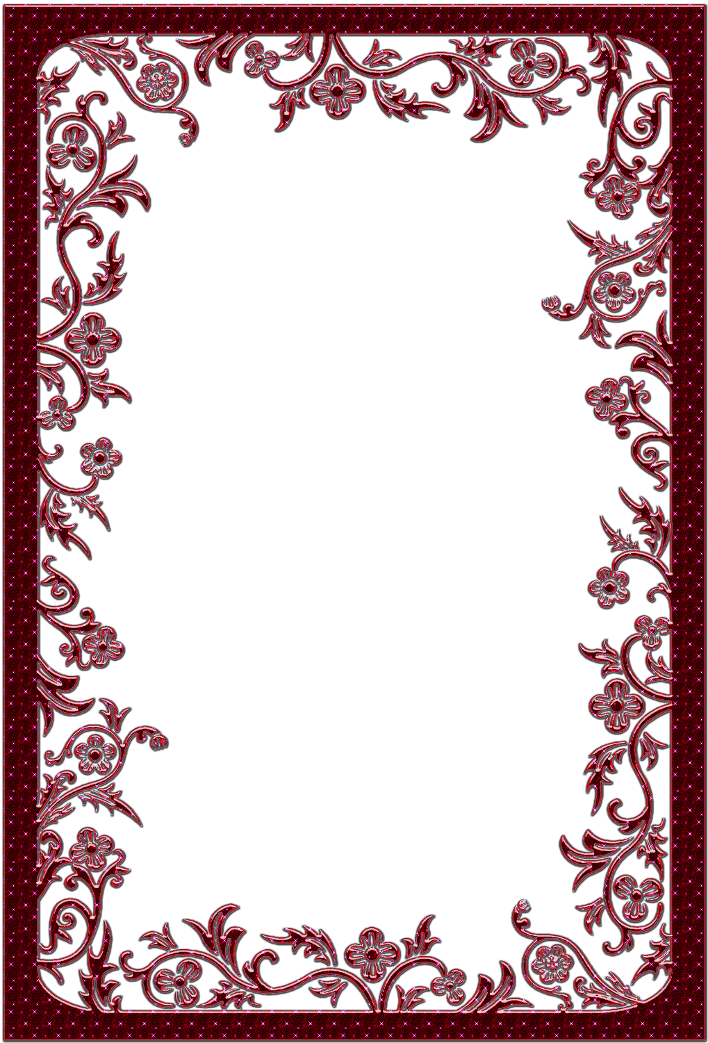 Fancy Page Borders Png Clip Free Download Transparent Png (1019x1501), Png Download