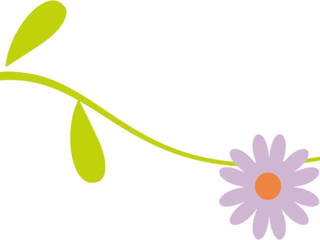 Line Separator Cliparts - Clip Art Line Flower - Png Download (640x480), Png Download