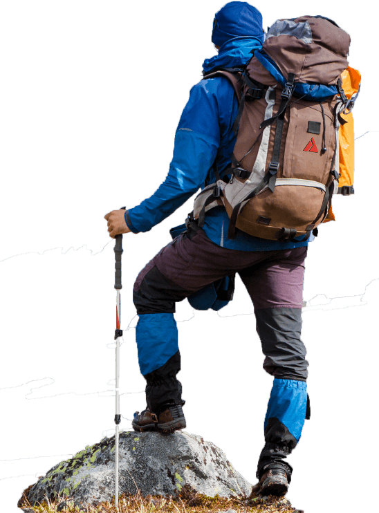 Hiker Png - Hiker Transparent Background Clipart (548x742), Png Download