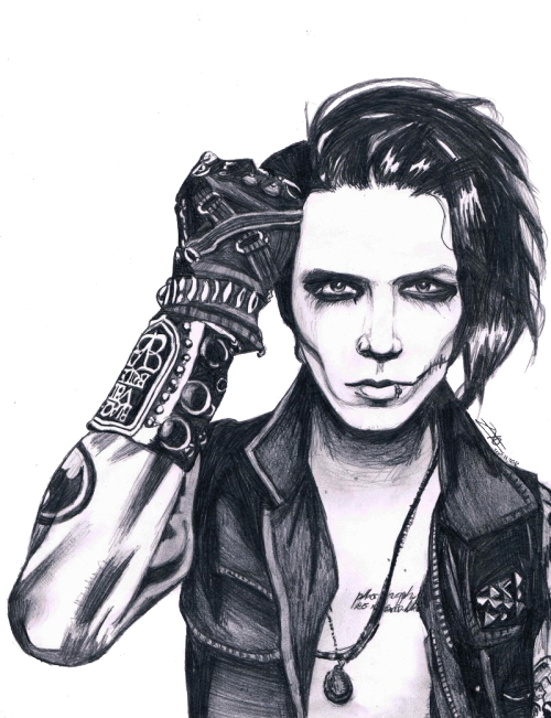 Transparent Andy Biersack Tumblr Png Andy Biersack - Black Veil Brides Fan Art Clipart (500x651), Png Download