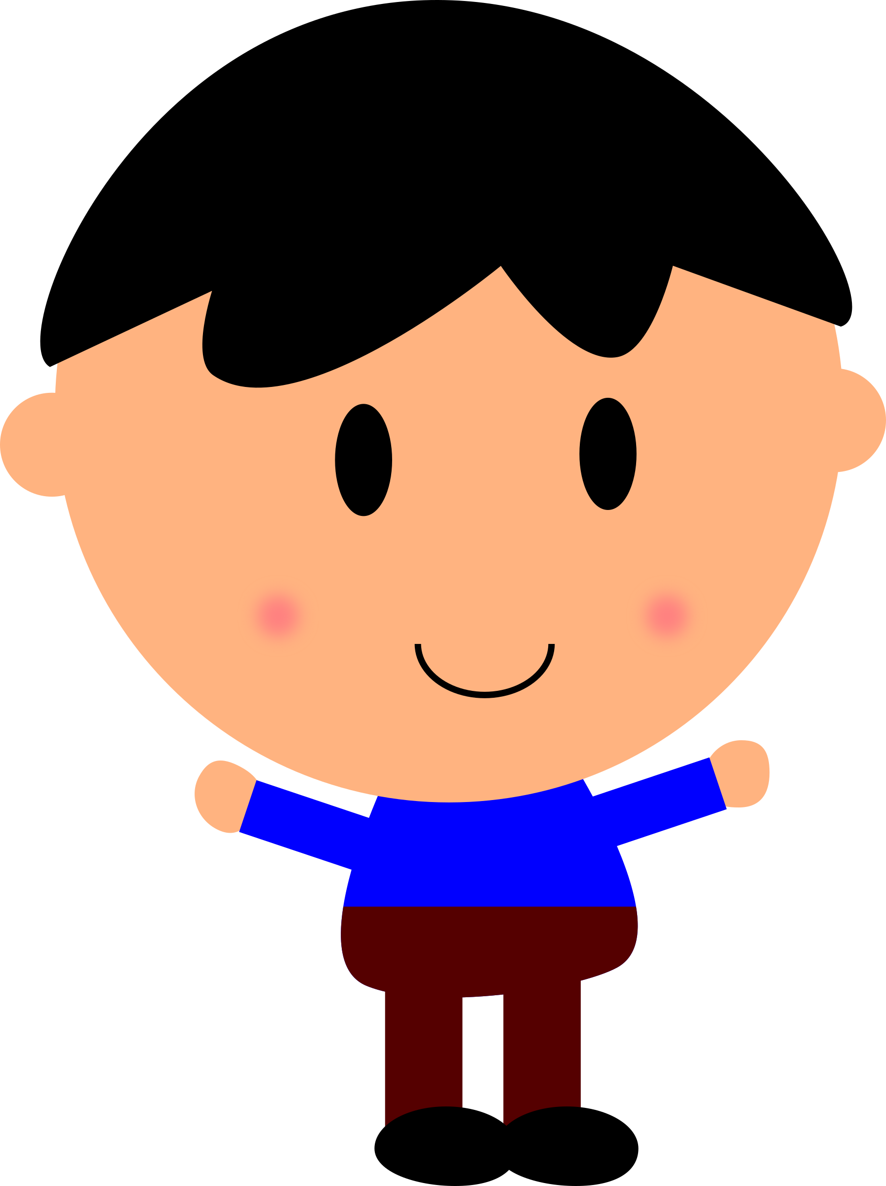 Big Image - Little Boy Cartoon Png Clipart (1794x2400), Png Download