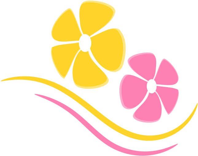 Tropical Flower Logo Element - Portable Network Graphics Clipart (645x510), Png Download
