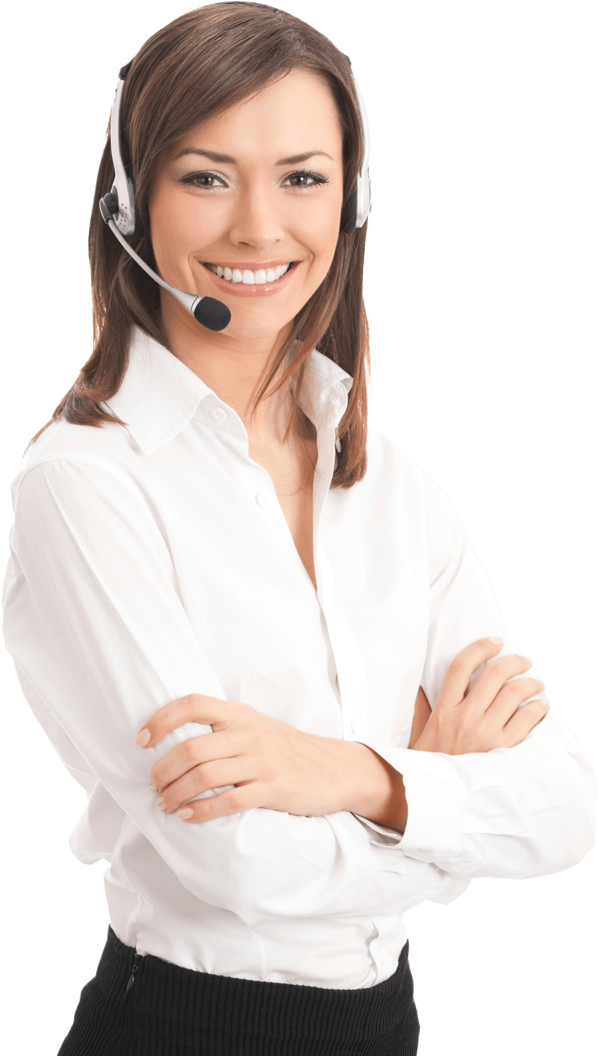 Customer Service Girl Png - Customer Service Woman Png Clipart (1526x2290), Png Download