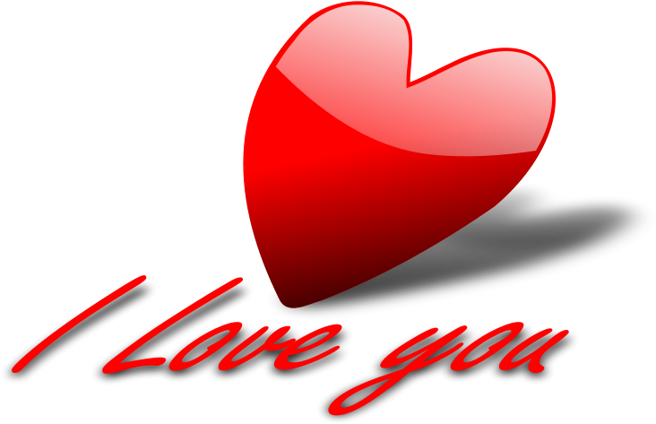 I Love You Png - Png I Love You Text Clipart (800x502), Png Download