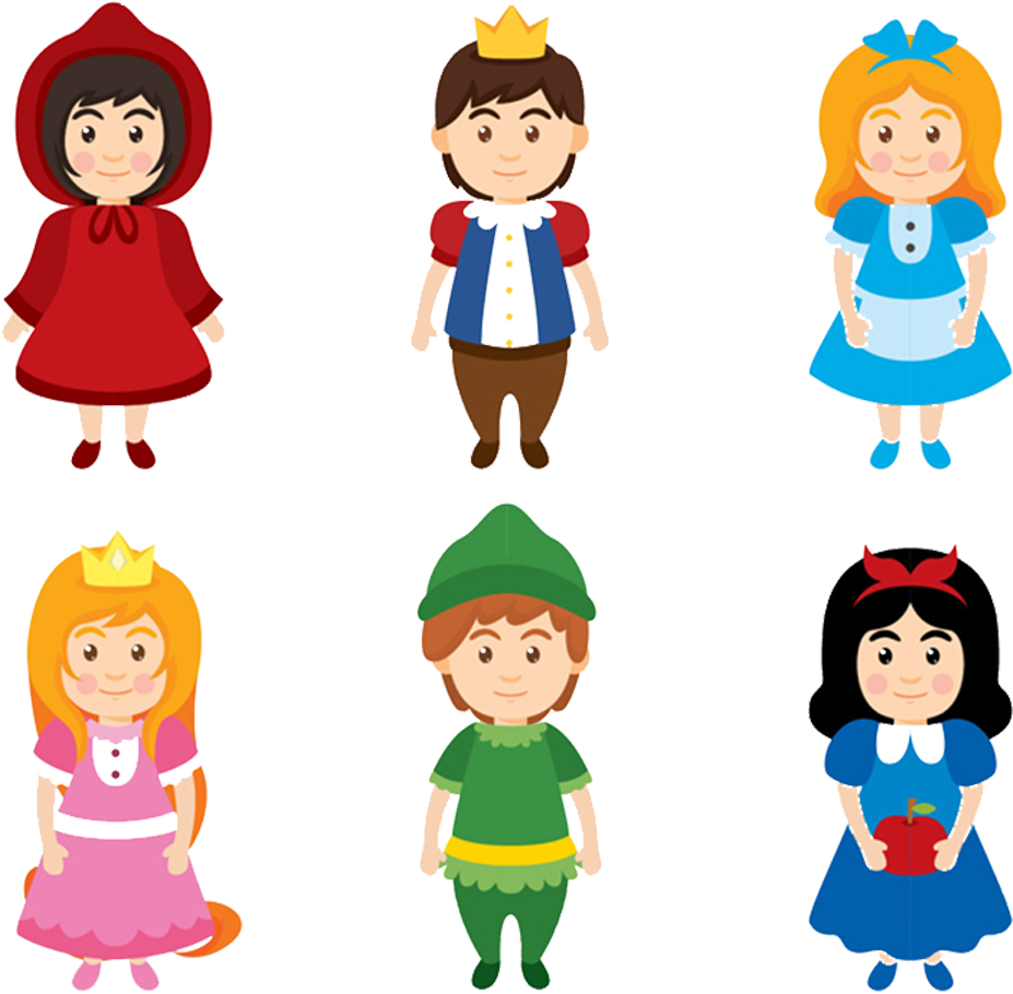 Red Riding Hood Clipart Happy Person - Little Red Riding Hood - Png Download (1000x1000), Png Download