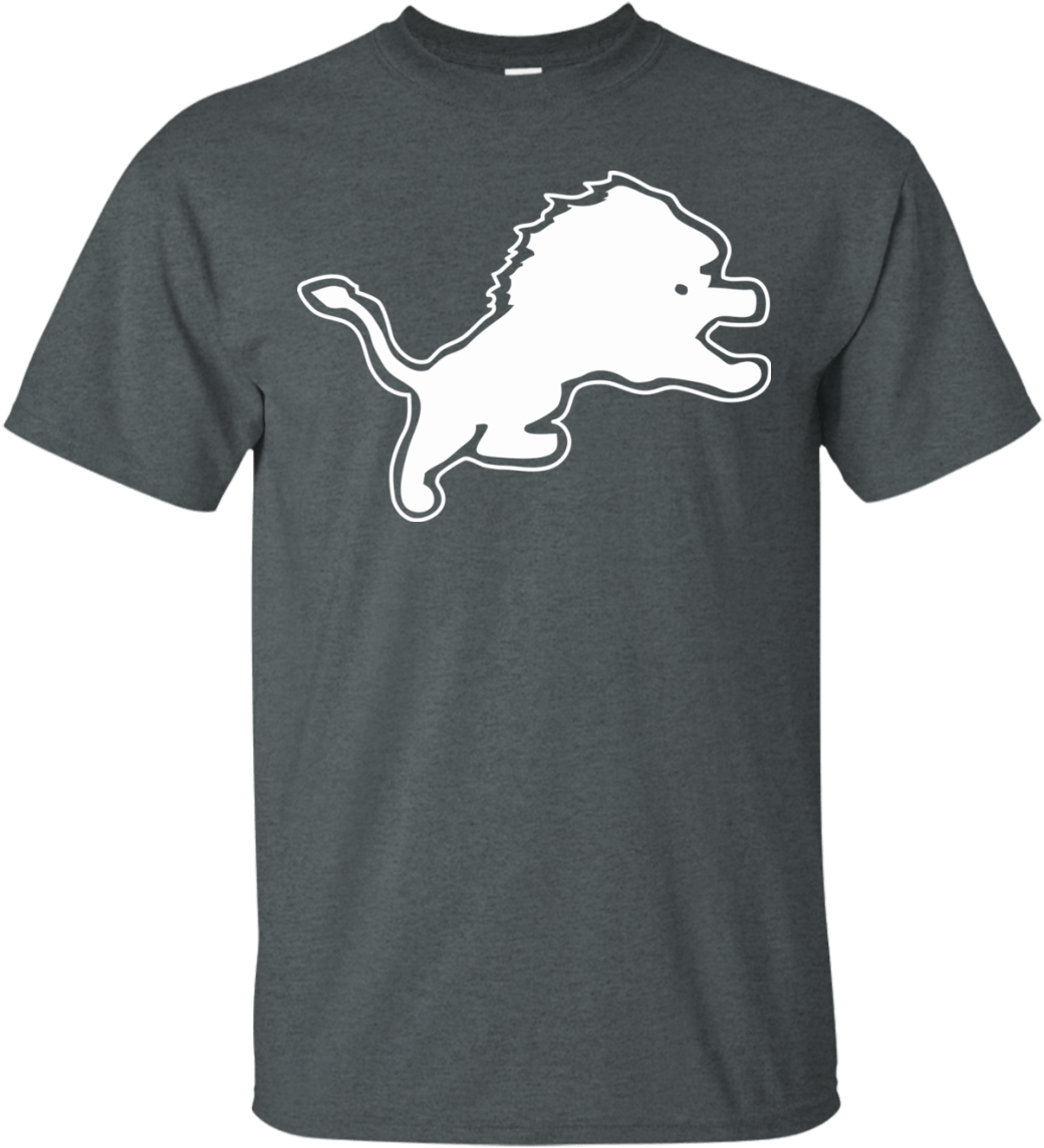 Detroit Lions Logo Football Men's T Shirt Clipart (1040x1144), Png Download