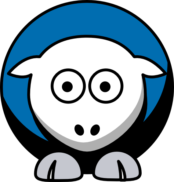 Sheep 3 Toned Detroit Lions Team Colors Png, Svg Clip - College Football Transparent Png (570x596), Png Download