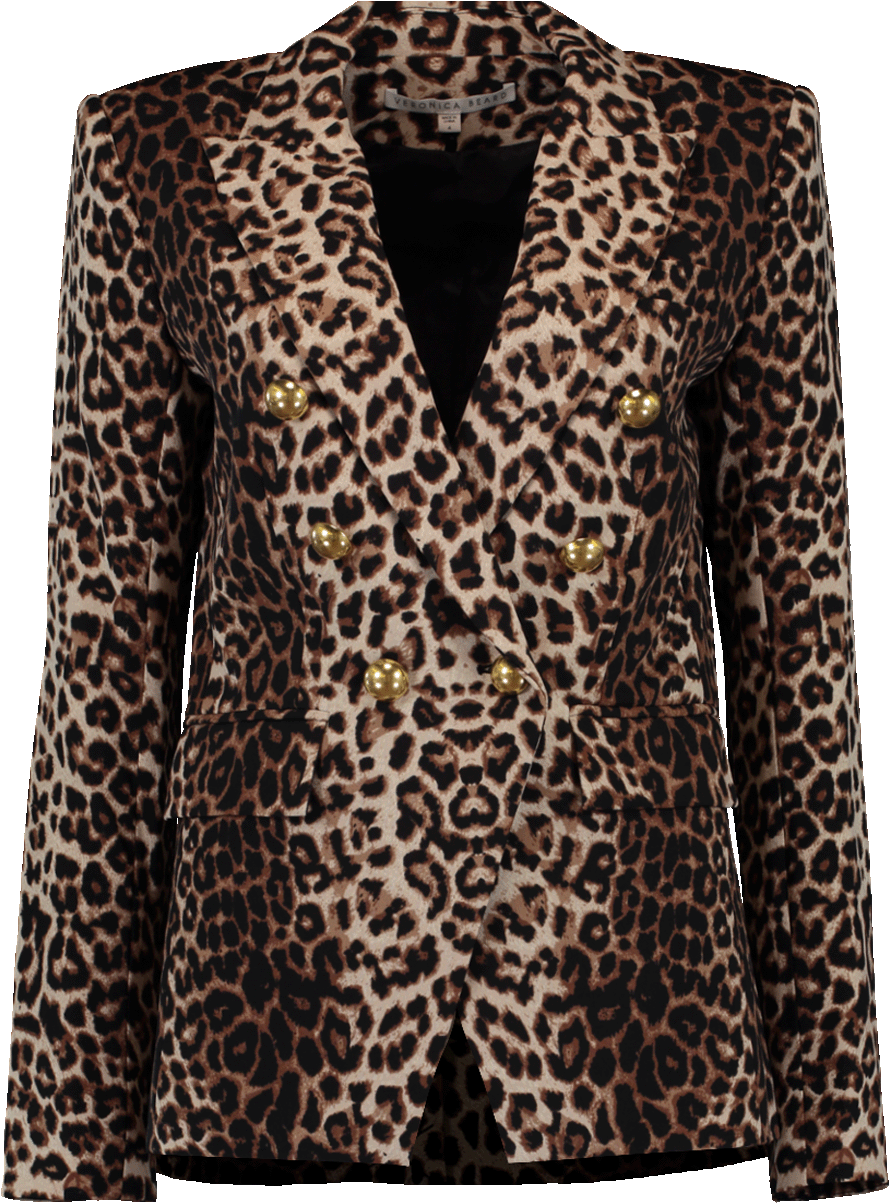 Loading Zoom - Veronica Beard Leopard Miller Jacket Clipart (960x1223), Png Download