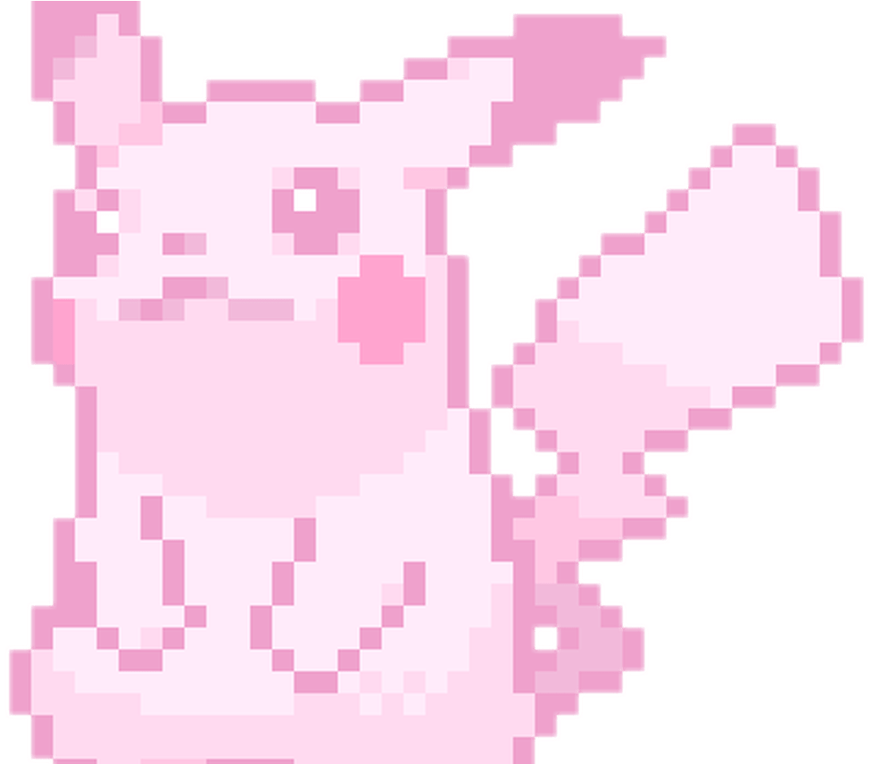 Cute Kawaii Pixel Pastel Pokemon Pikachu - Pixel Art Pokemon Png Clipart (977x856), Png Download