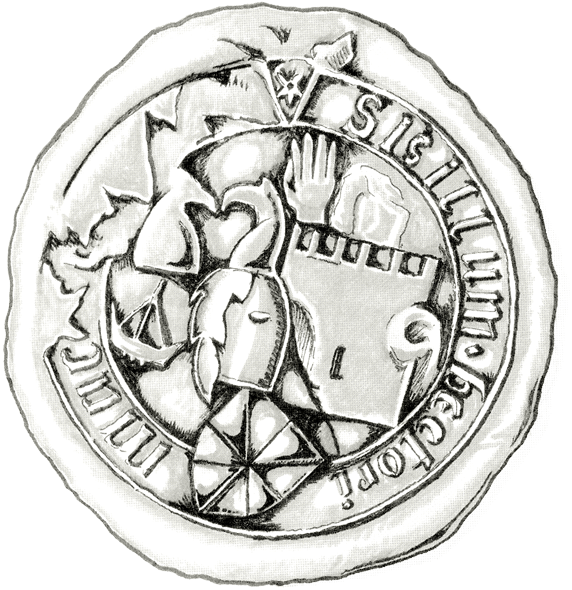 Hector Mor Maclean, 12th Chief Wax Seal From 1545 - Circle Clipart (600x611), Png Download