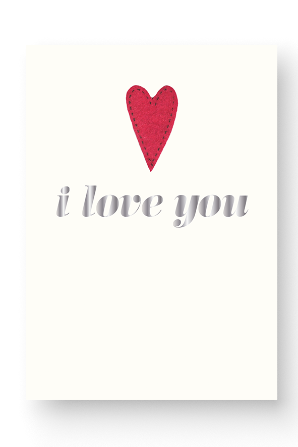 I Love You Foil Heart - Heart Clipart (591x885), Png Download