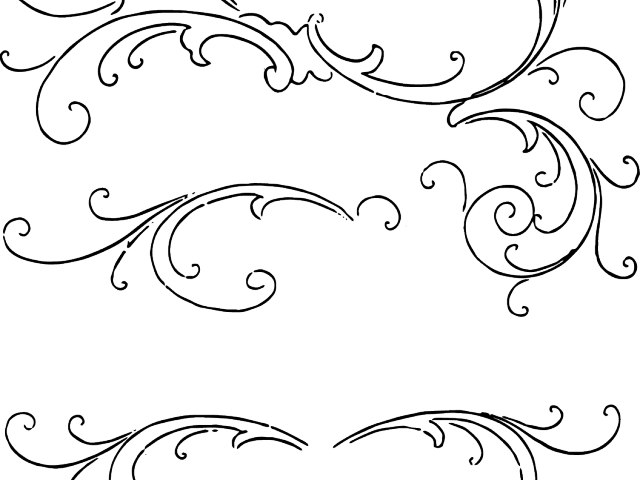 Scroll Border Clipart - Clip Art - Png Download (640x480), Png Download