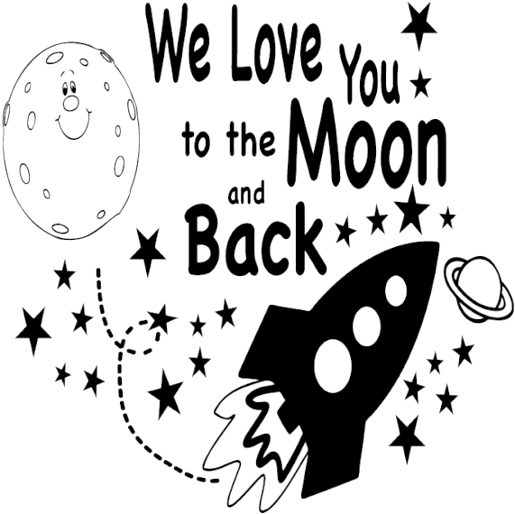 Download I Love You To The Moon And Back Png Pic - We Love You To ...