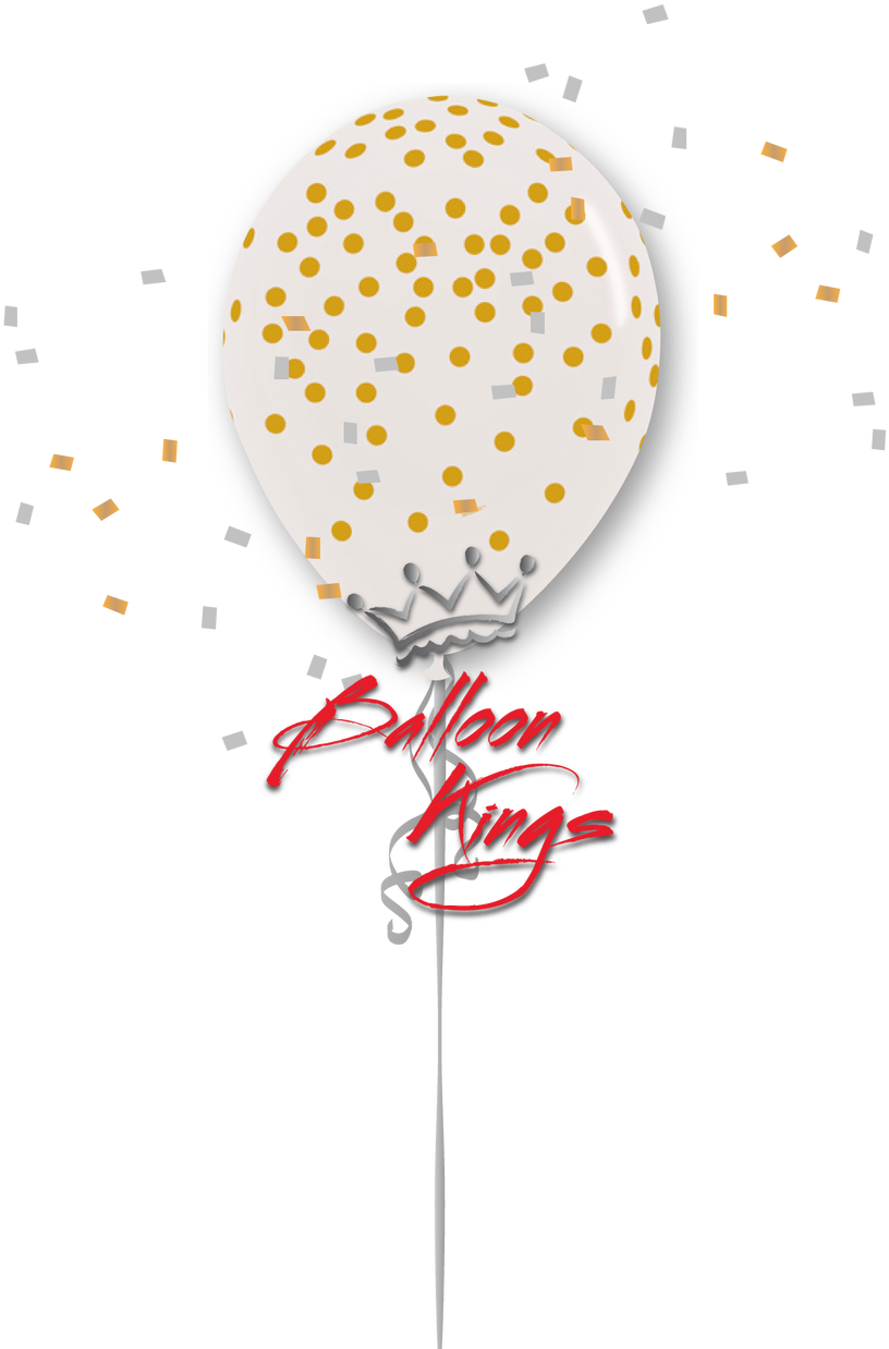 11in Clear Gold Dots - Earth Balloon Png Clipart (1080x1280), Png Download