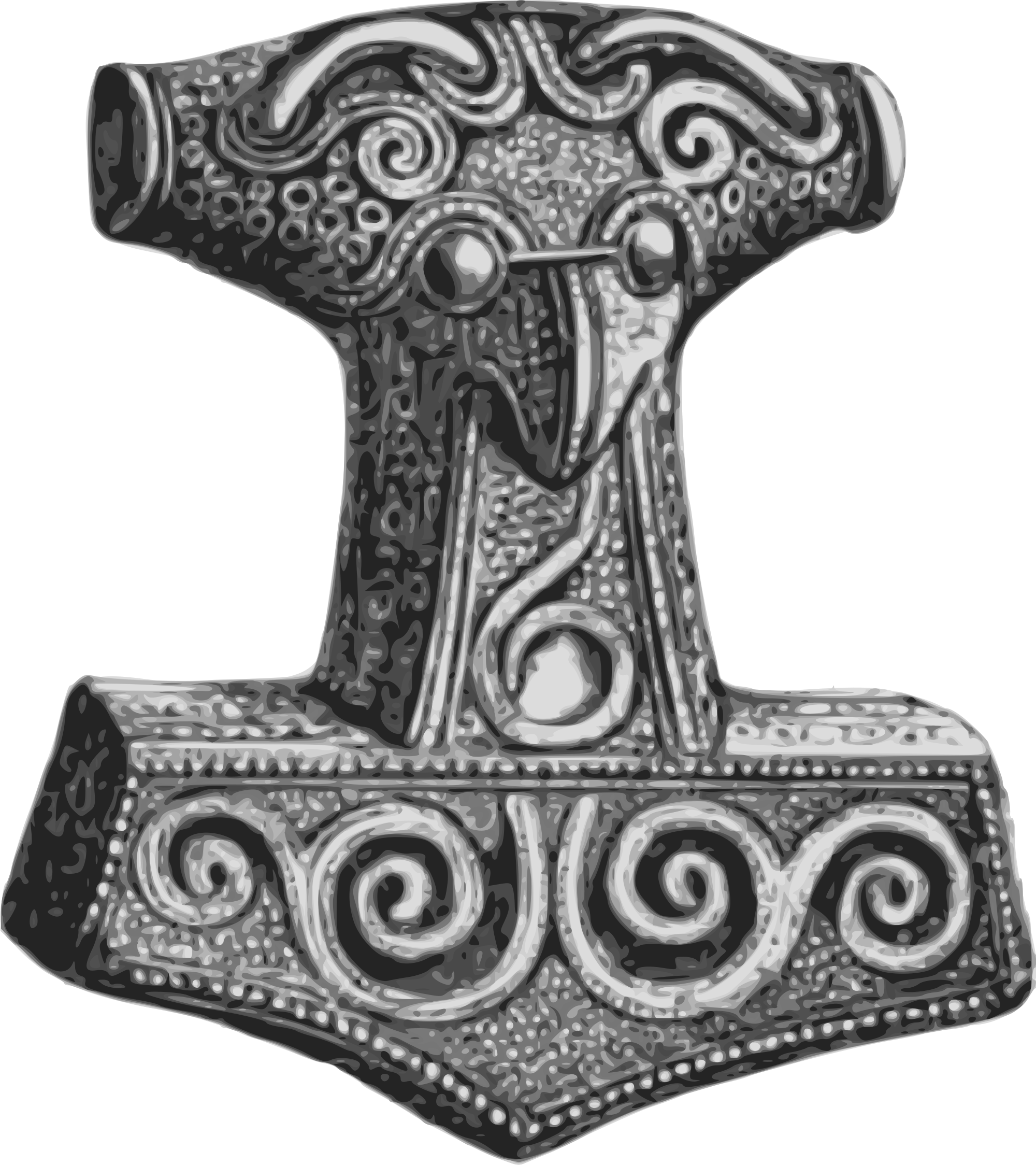 Open - Thor Hammer Norse Mythology Clipart (2000x2248), Png Download