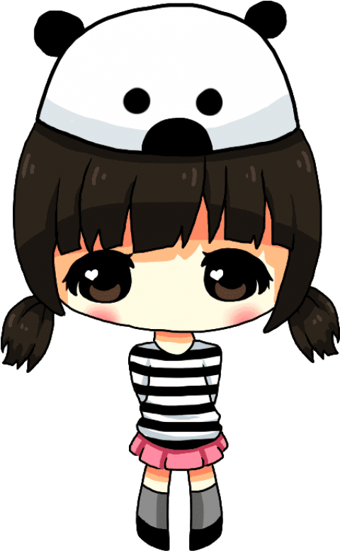 Free Png Download Kawaii Chibi Chibi Girl Png Images - Kawaii Chibi Girl Clipart (480x777), Png Download