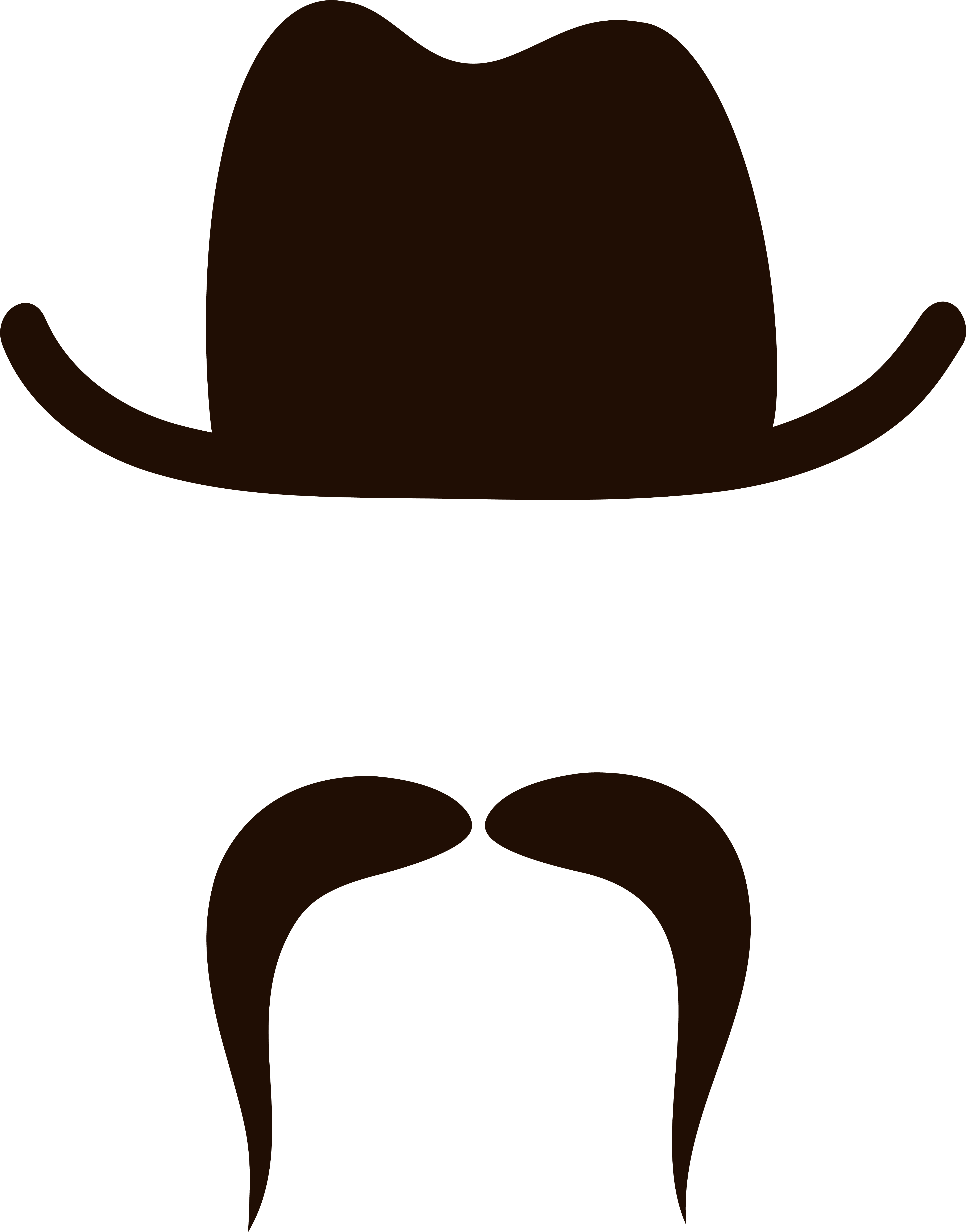 Movember Hat And Mustache Png Clipart Image - Hat And Mustache Png Transparent Png (4776x6057), Png Download