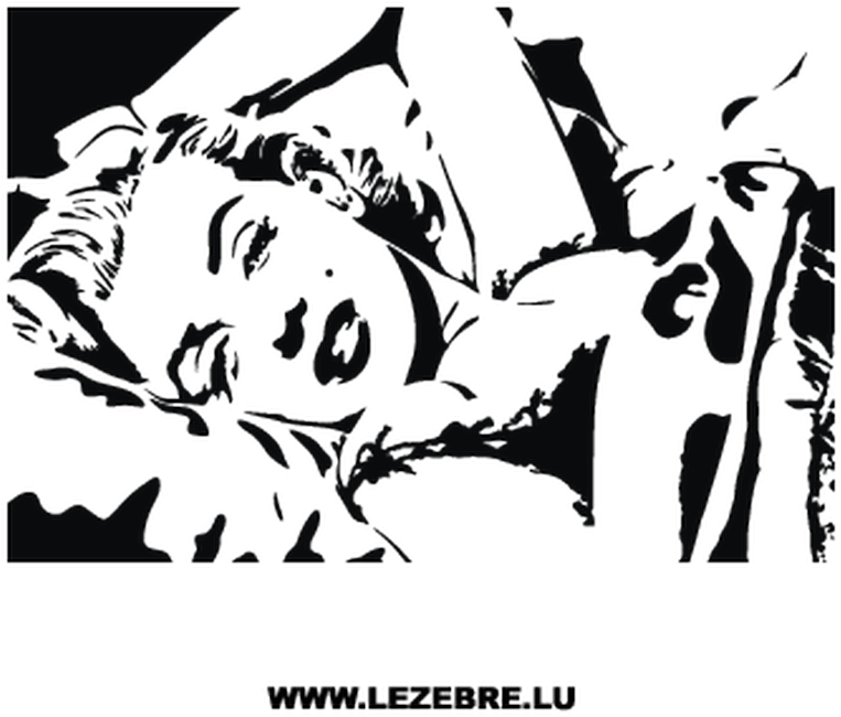 Sticker Marilyn Monroe - Saw Scroll Patterns Free Clipart (800x800), Png Download