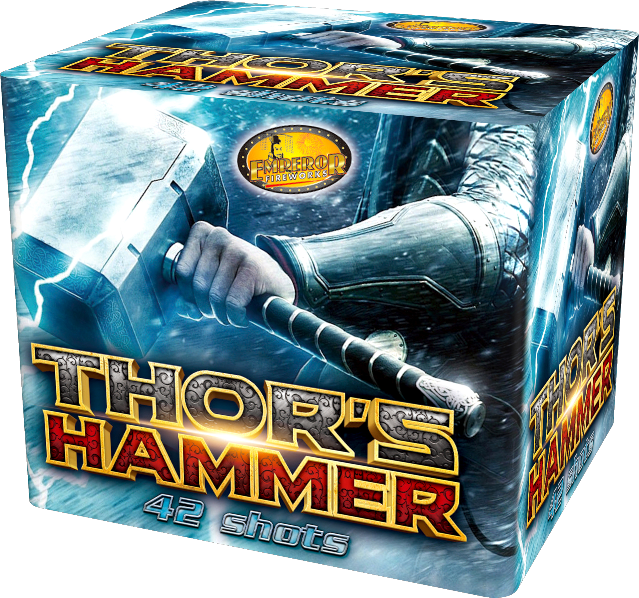 Thor's Hammer 42 Shot - Thor's Hammer Firework Clipart (2136x2020), Png Download