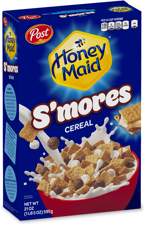 Honey Maid S'mores Cereal - Honey Maid S Mores Cereal Clipart (600x873), Png Download