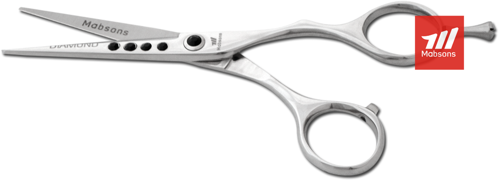 Diamond Hair Scissor - Scissors Clipart (1148x430), Png Download