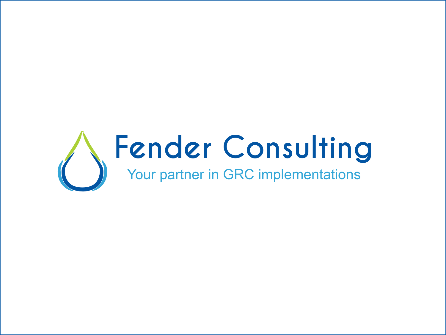 Logo Design By Terabite For Fender Consulting - Electric Blue Clipart (1500x1127), Png Download