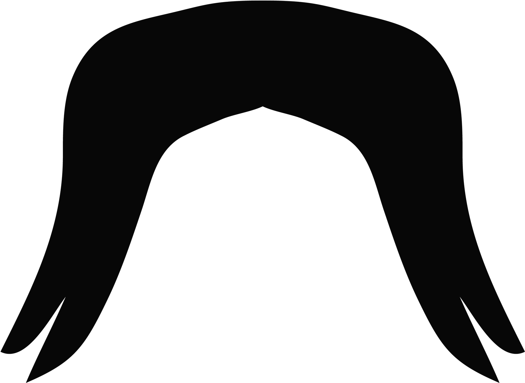 Moustache Png Image - Moustache Santa Transparent Clipart (2000x1616), Png Download