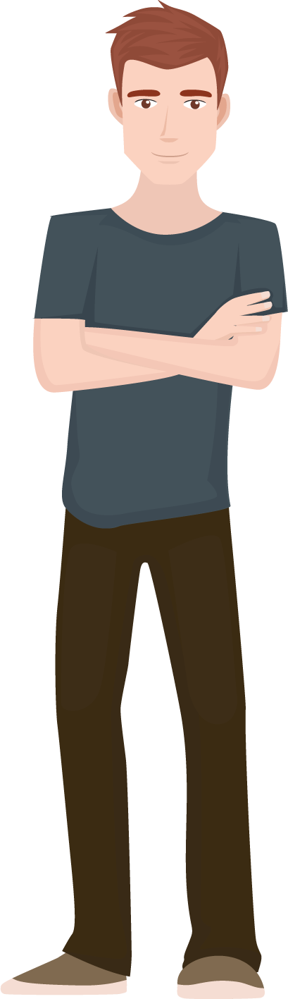 Png Royalty Free Download Guy Top Wallpapers With Awesome - Transparent Background Man Clipart (409x1417), Png Download
