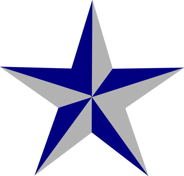 Clipart Texas Star Cliparts Free Download Clip Art - Star Blue - Png Download (600x572), Png Download