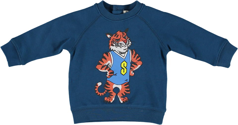Stella Mccartney Kids Sweater Tiger - Cartoon Clipart (960x506), Png Download