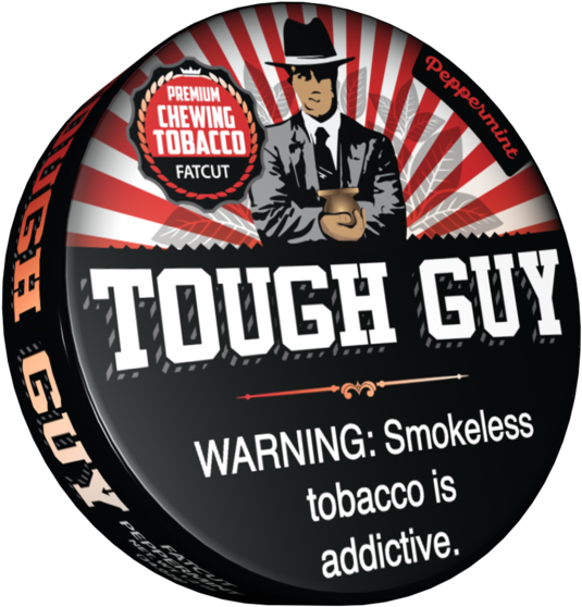 Tough Guy Peppermint Premium Chewing Tobacco Fat Cut - Tough Guy Peppermint Clipart (600x600), Png Download