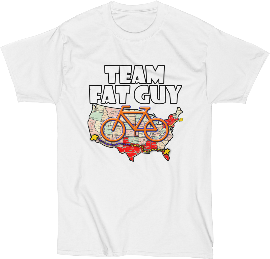 Team Fat Guy Men's Short Sleeve T-shirt - Graphic Design Clipart (1000x1000), Png Download