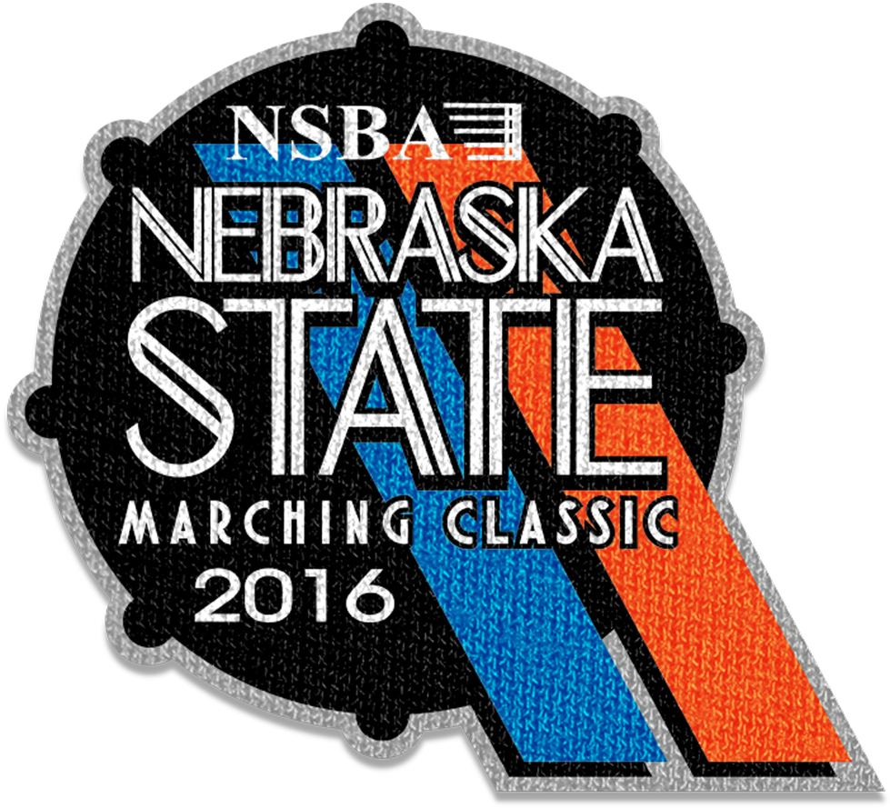 2016 Nebraska State Marching Band Championships Patch Clipart (979x889), Png Download