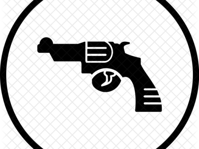 Gunshot Clipart Hand Holding Gun - Revolver - Png Download (640x480), Png Download