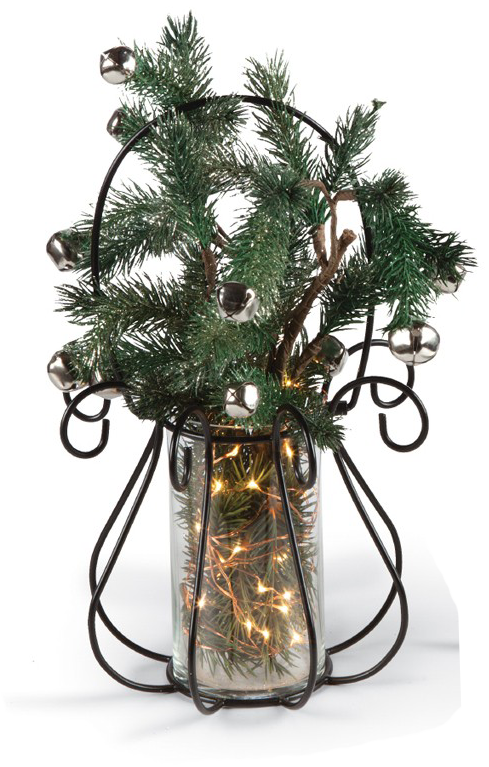 Jingle Bells Pine Sprig - Christmas Tree Clipart (489x767), Png Download