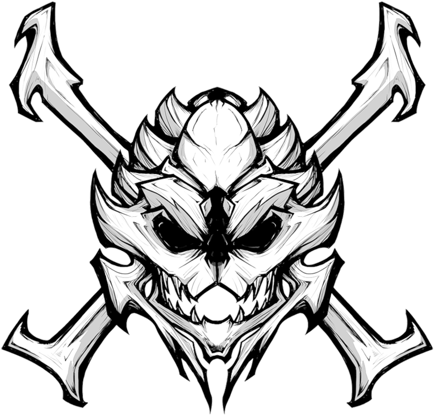 Skull And Crossbones Png Transparent Background - Mass Effect Turian Skull Clipart (957x834), Png Download