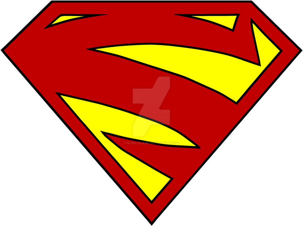 Supergirl S Symbol Png - Printable Large Superman Logo Clipart (970x724), Png Download