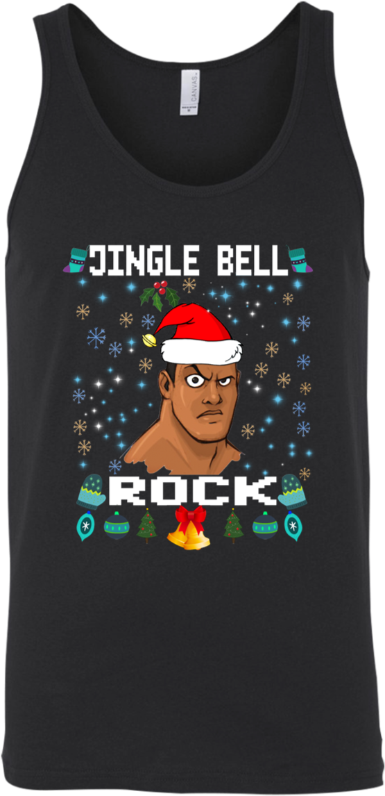 Jingle Bell Rock Christmas Unisex Tank - Shirt Clipart (1155x1155), Png Download