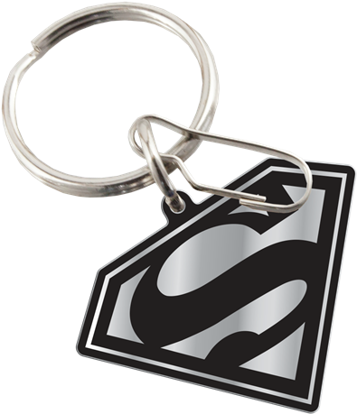 Superman™ Logo Enamel Key Chain - Keychain Clipart (575x600), Png Download