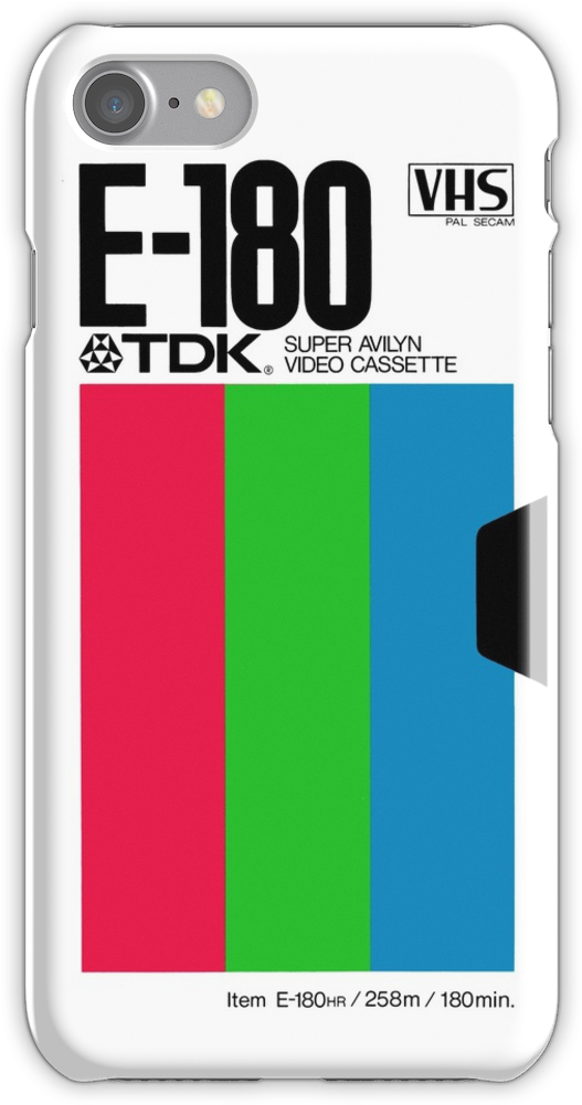 Retro Vhs Tape Vaporwave Aesthetic Iphone 7 Snap Case Clipart (750x1000), Png Download
