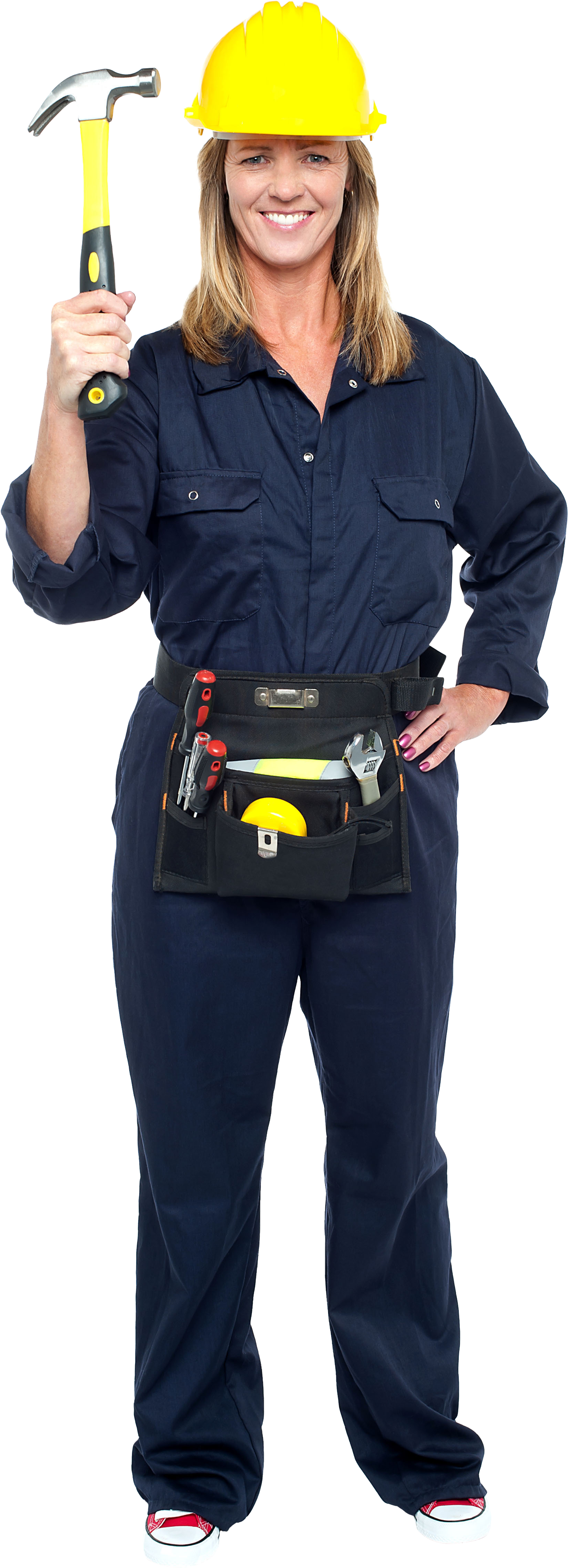 Women Worker - Hard Hat Clipart (3200x4809), Png Download