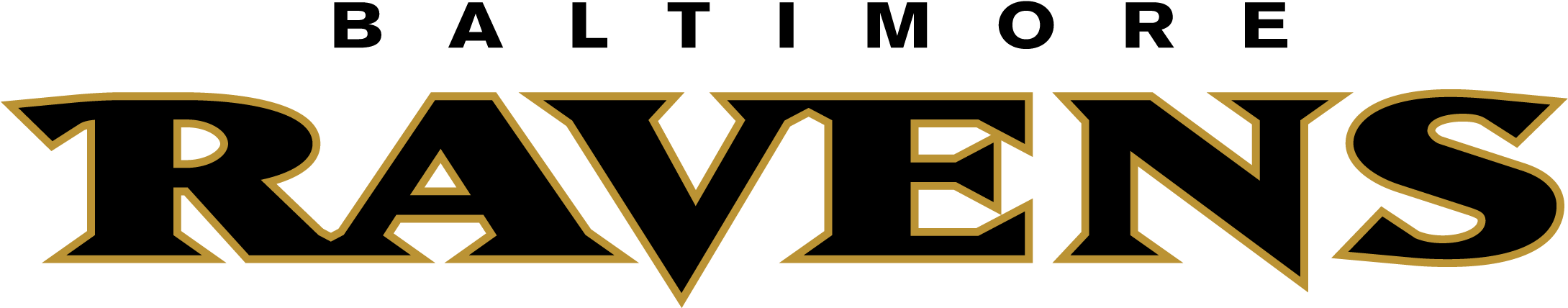 Baltimore Ravens Wordmark - Logo Baltimore Ravens Clipart - Png Download (1280x259), Png Download