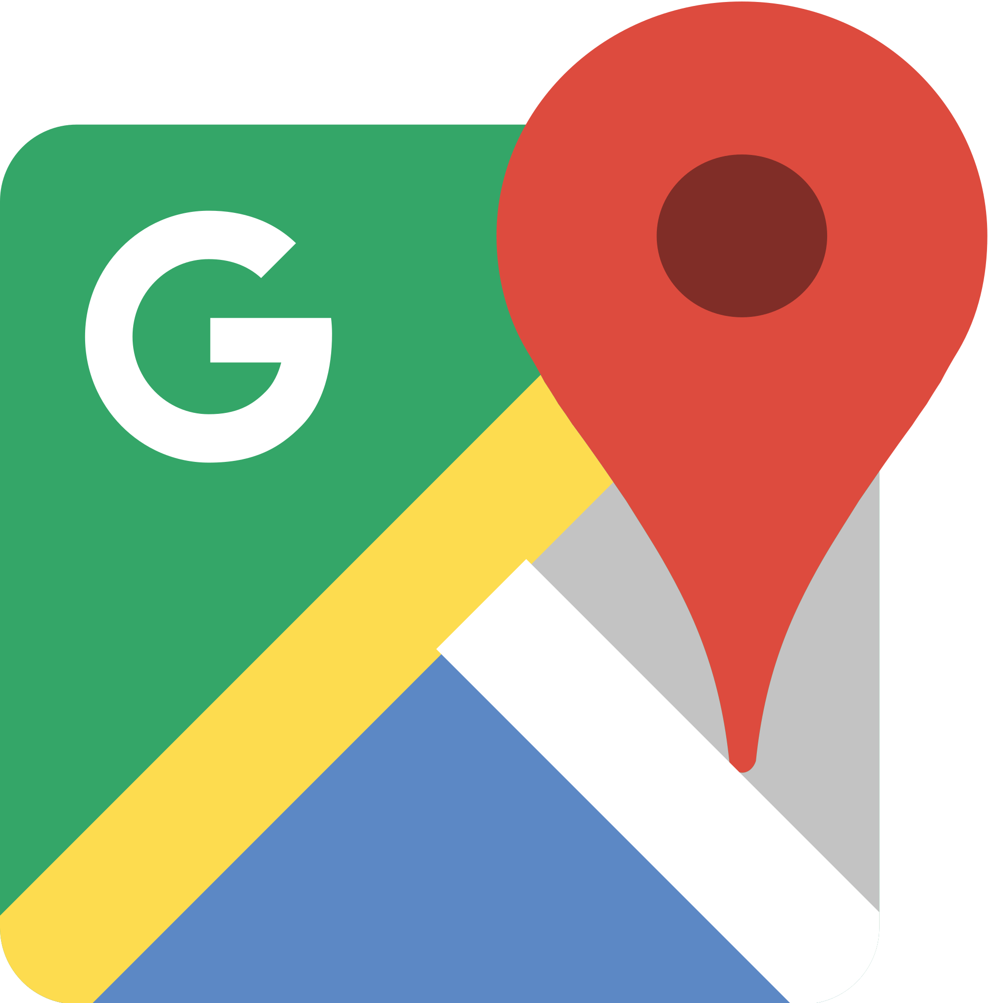 Google Maps Logo Png Clipart (2000x2026), Png Download