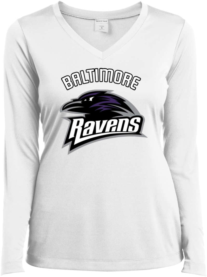 Baltimore Ravens T Shirt Baltimore Ravens Logo Lst353ls Clipart (859x1147), Png Download